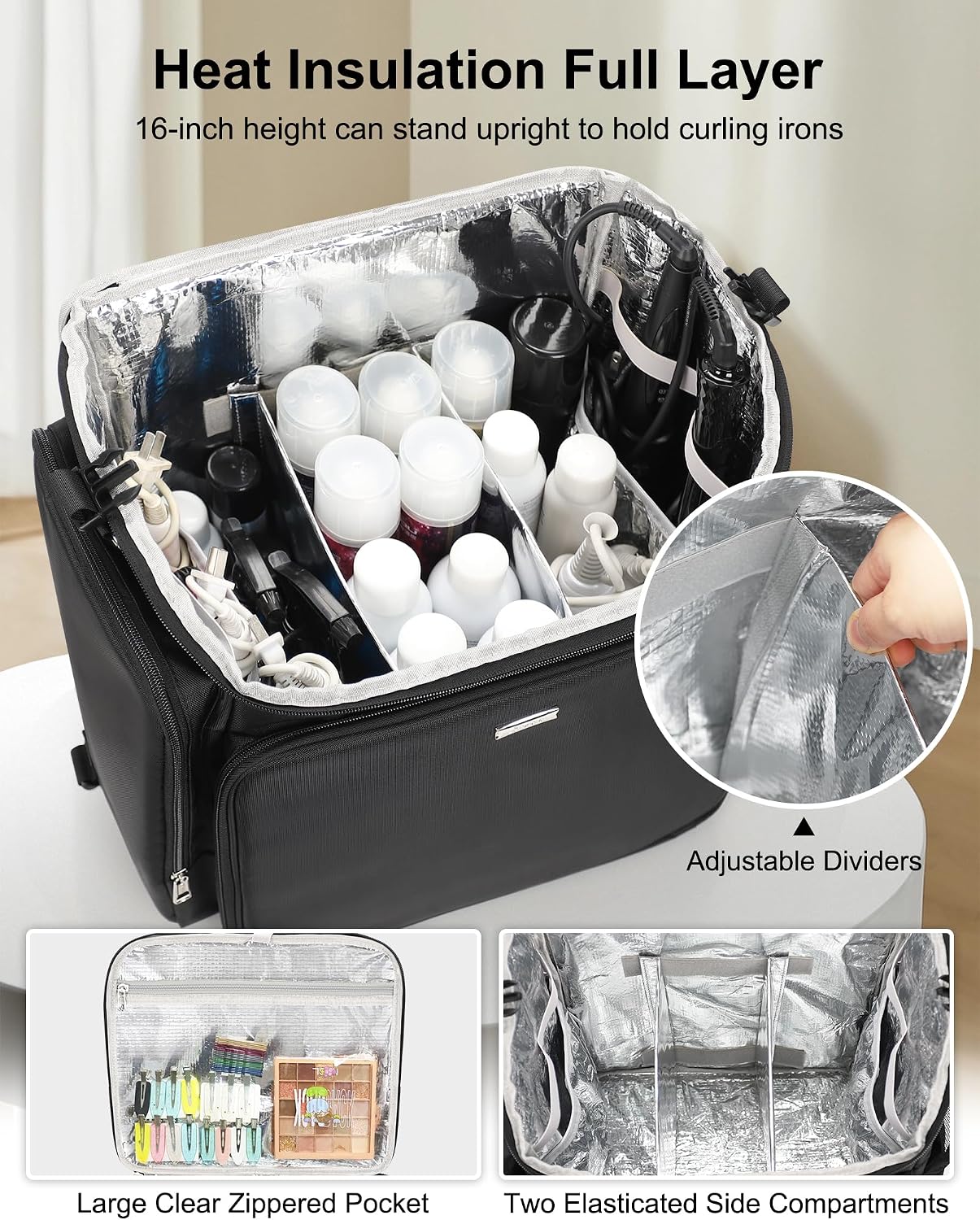 Rolling Makeup Case Hair Tools - Tool Bag 评论和价格