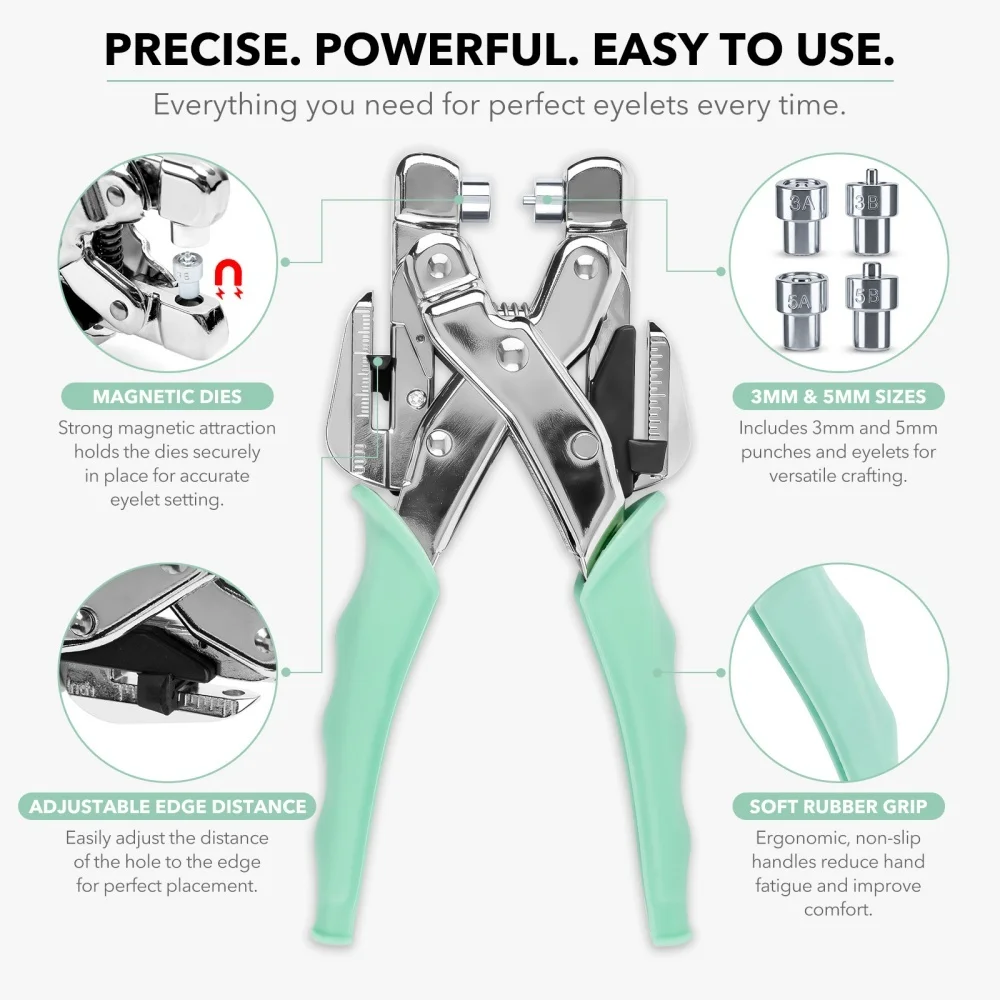 Grommet Tool Kit Handheld Hole - Pliers 评论和价格