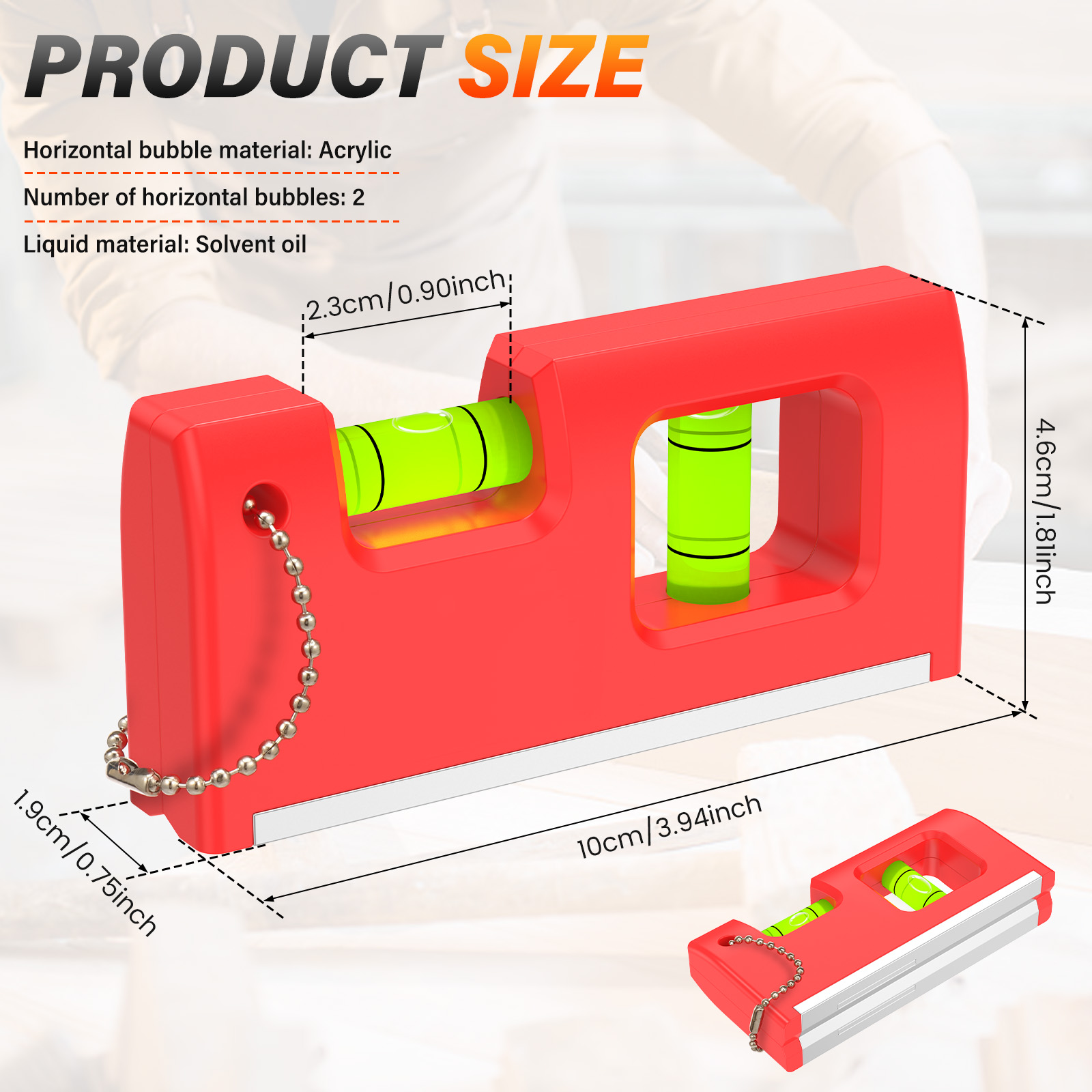 1 Pc Mini Magnetic Spirit Leve - Spirit Level 评论和价格