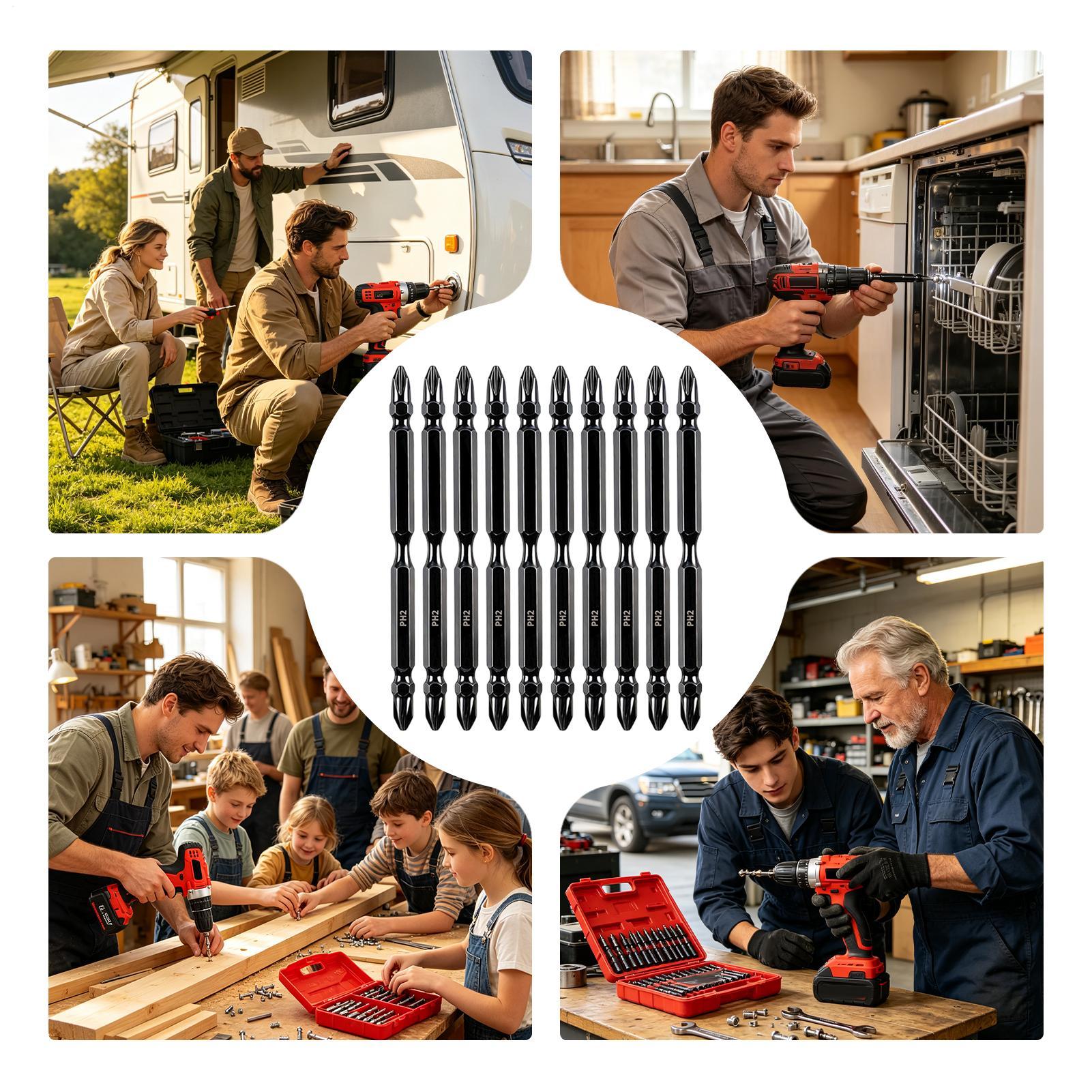 Magnetic Bits For Drill Double - Screwdriver Set 评论和价格