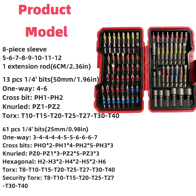 83Pcs Screwdriver Bit Set Impa - Screwdriver Set 评论和价格