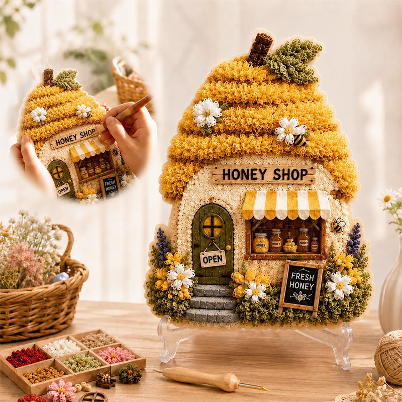 3D Mushroom House Poke Art DIY - Tool Set 评论和价格