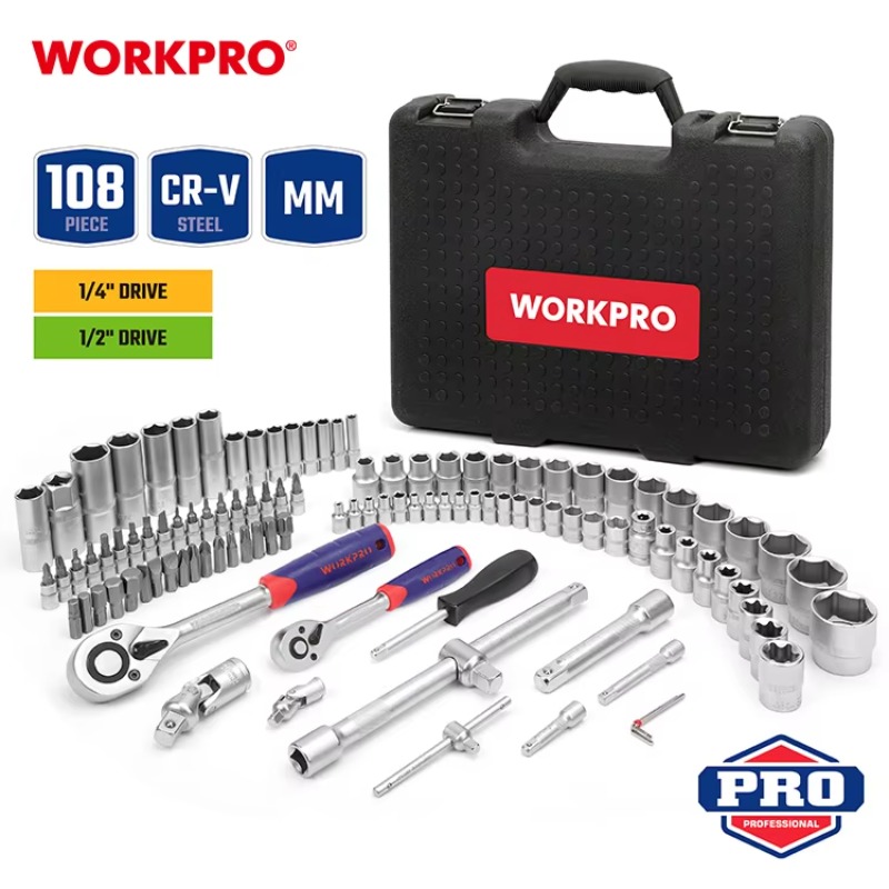 108pcs Professional Mechanics  - Socket Wrench 评论和价格