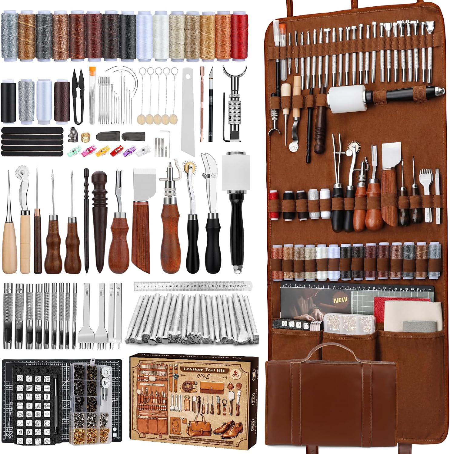 Leather Working Kit, Leather W - Tool Bag 评论和价格