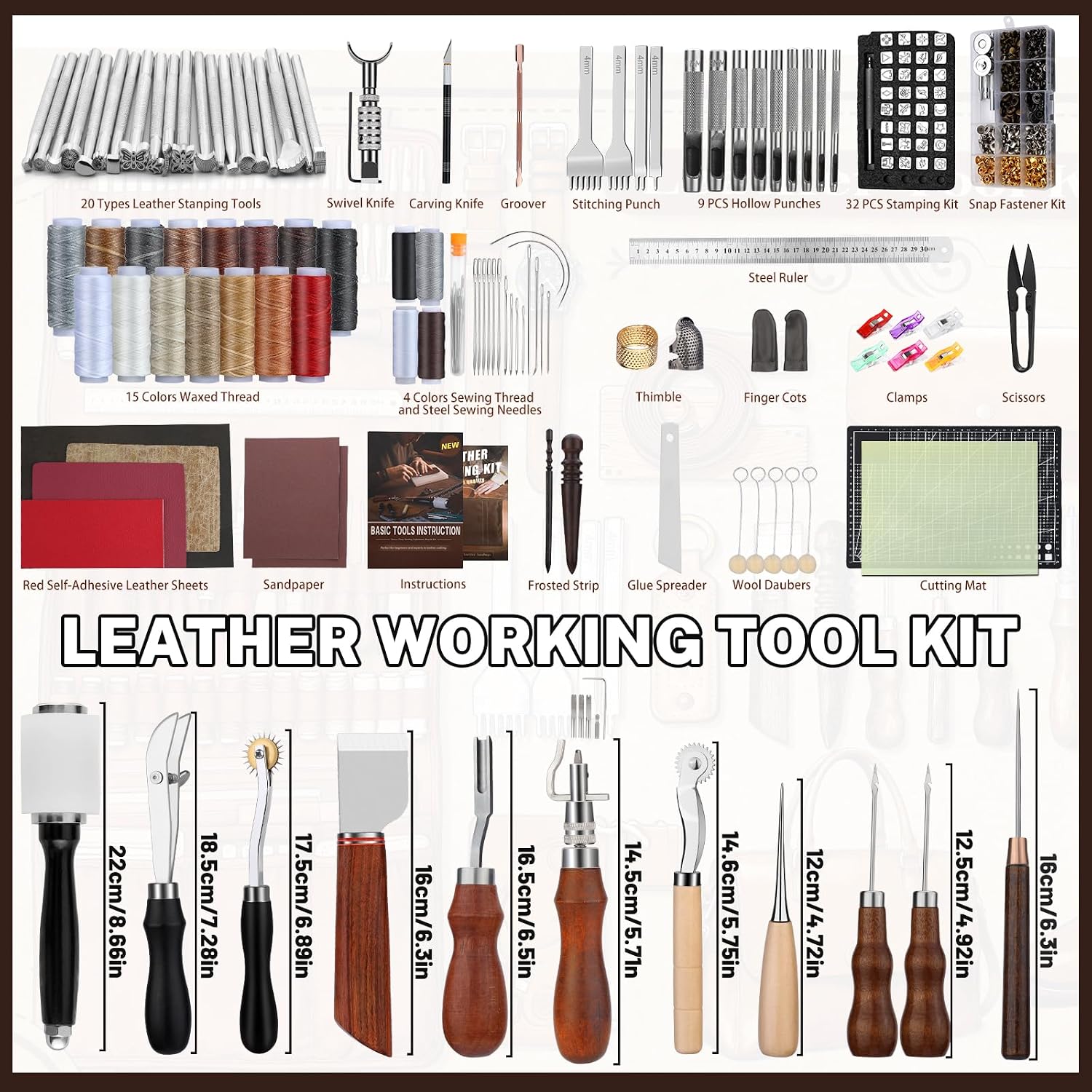 Leather Working Kit, Leather W - Tool Bag 评论和价格
