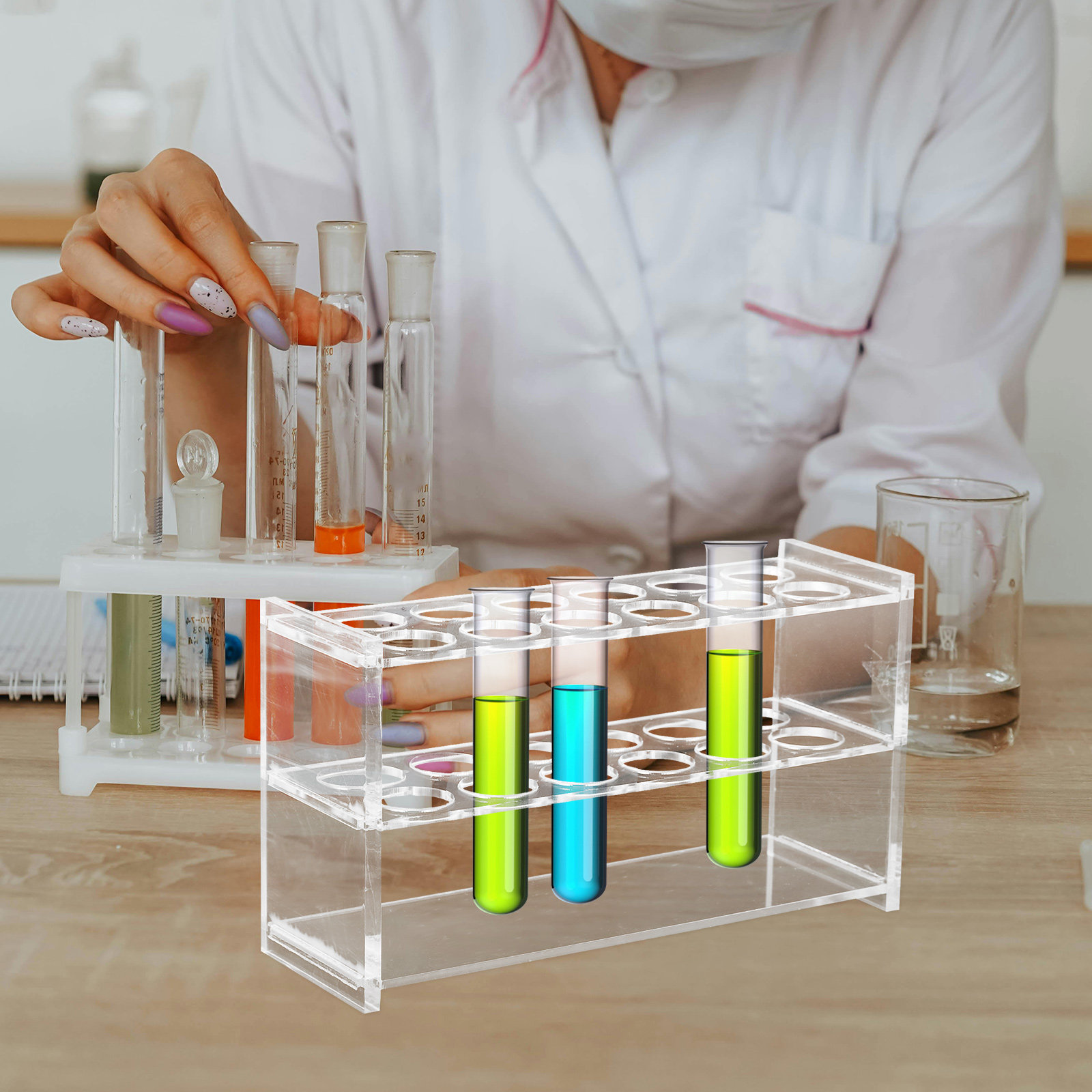 Test Tube Organizer 6 Slots Co - Tools Youtube 评论和价格
